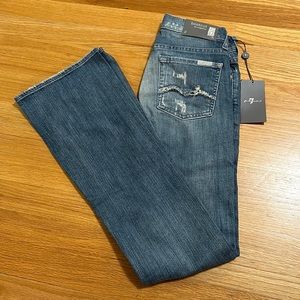 BNWT 7 for All Mankind Bootcut Denim Jeans size 23